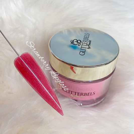 Glitterbels Acrylic Powder 28g -  Strawberry lipgloss