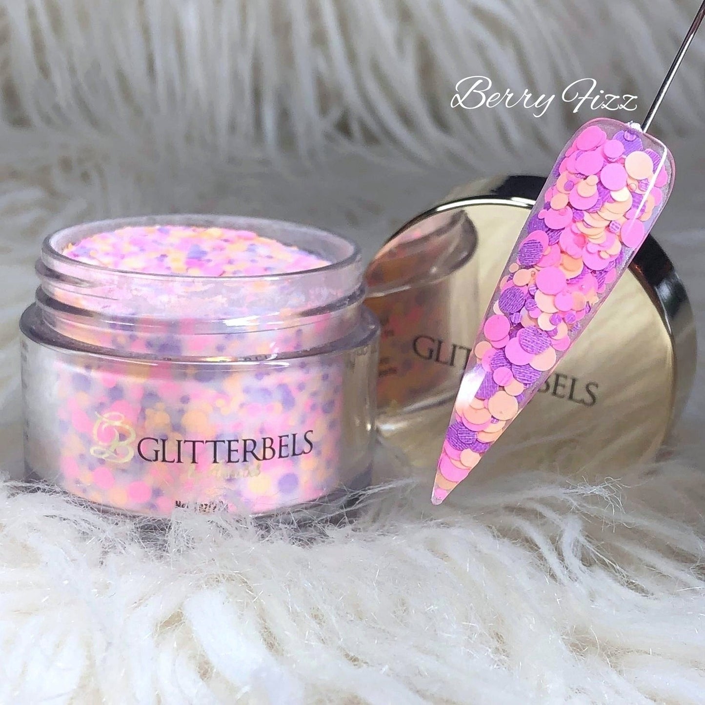 Glitterbels Acrylic Powder 28g -  Berry fizz