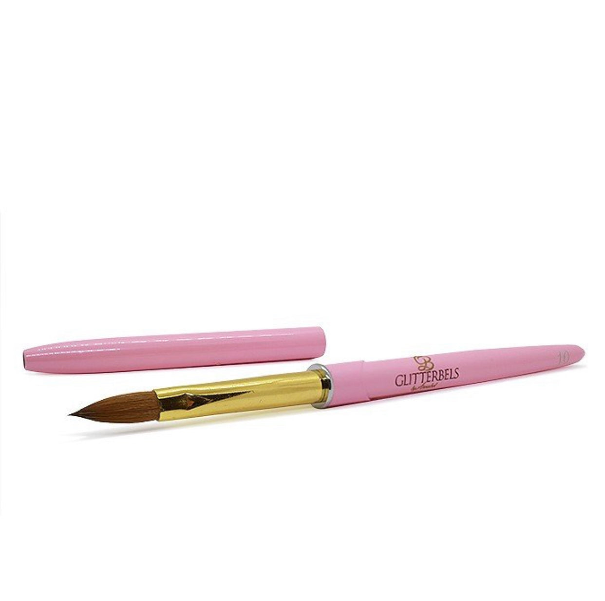 Glitterbels Pink Acrylic Brush (Size 10)