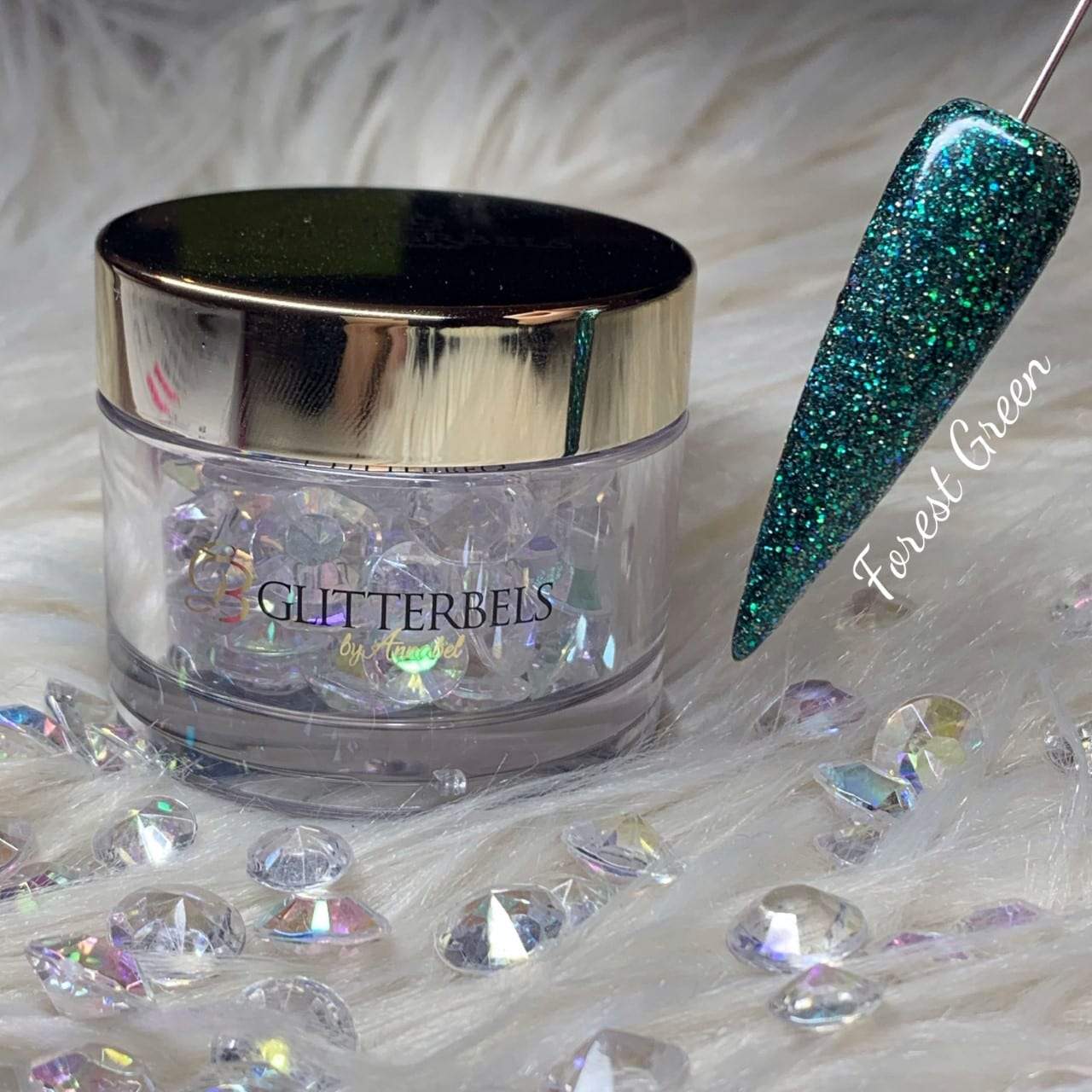 Glitterbels Acrylic Powder 28g -  Forest green